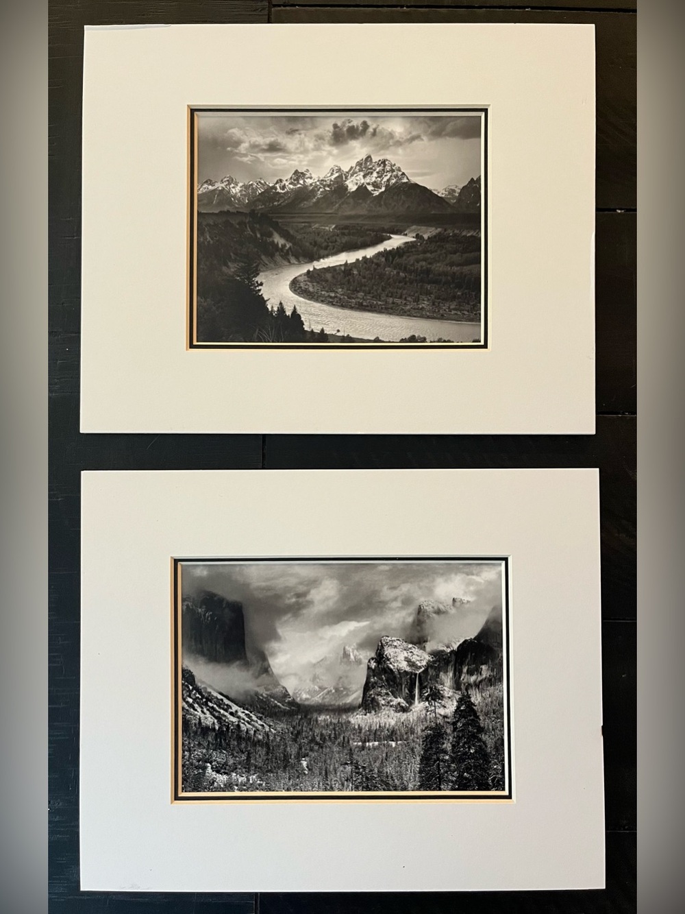Ansel Adams 2 Pc Matted Set of Prints Museum Graphics Reporduction